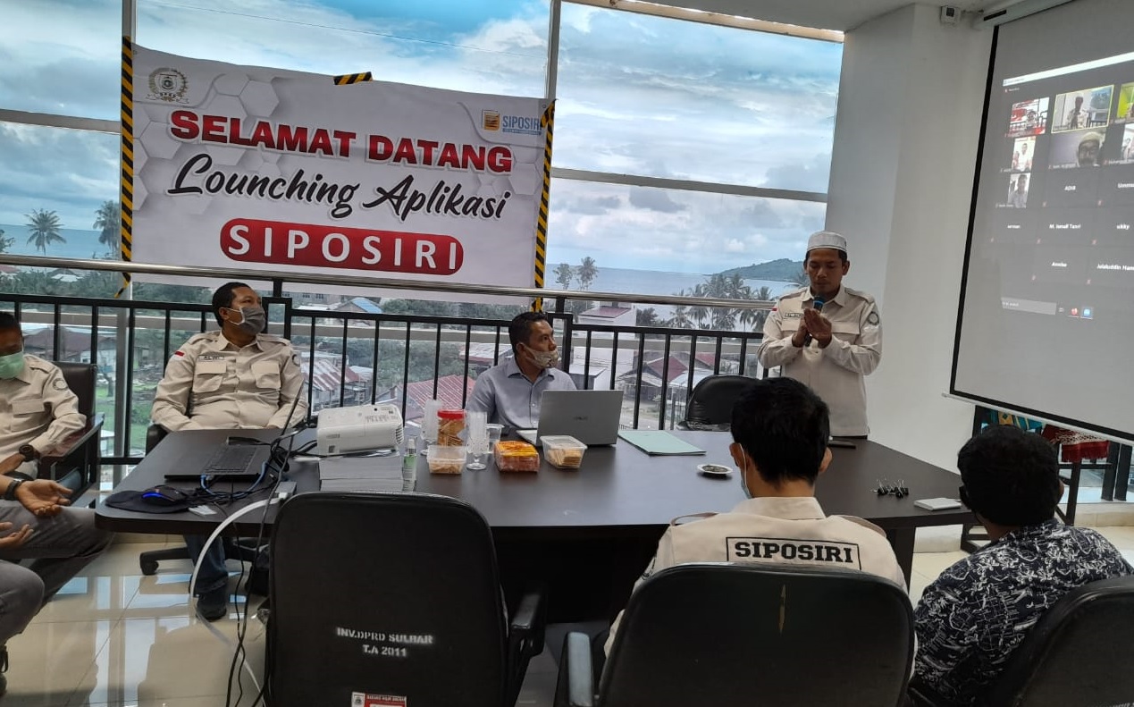 Sekretariat DPRD Sulbar Launching Aplikasi Siposiri