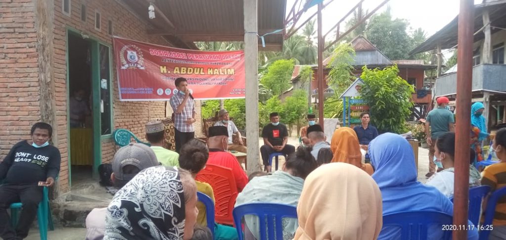 Wakil Ketua DPRD Sulbar Sosialisasikan Sejumlah Peraturan Daerah di Polman