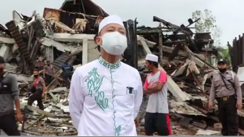 Berada di Mamuju, Ustadz Das’ad Ceritakan Terhindar  Dari Reruntuhan