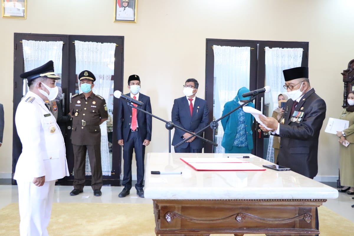 Hadiri Pelantikan, Halim Harap Bupati Fokus Perhatikan Warganya Terdampak Gempa