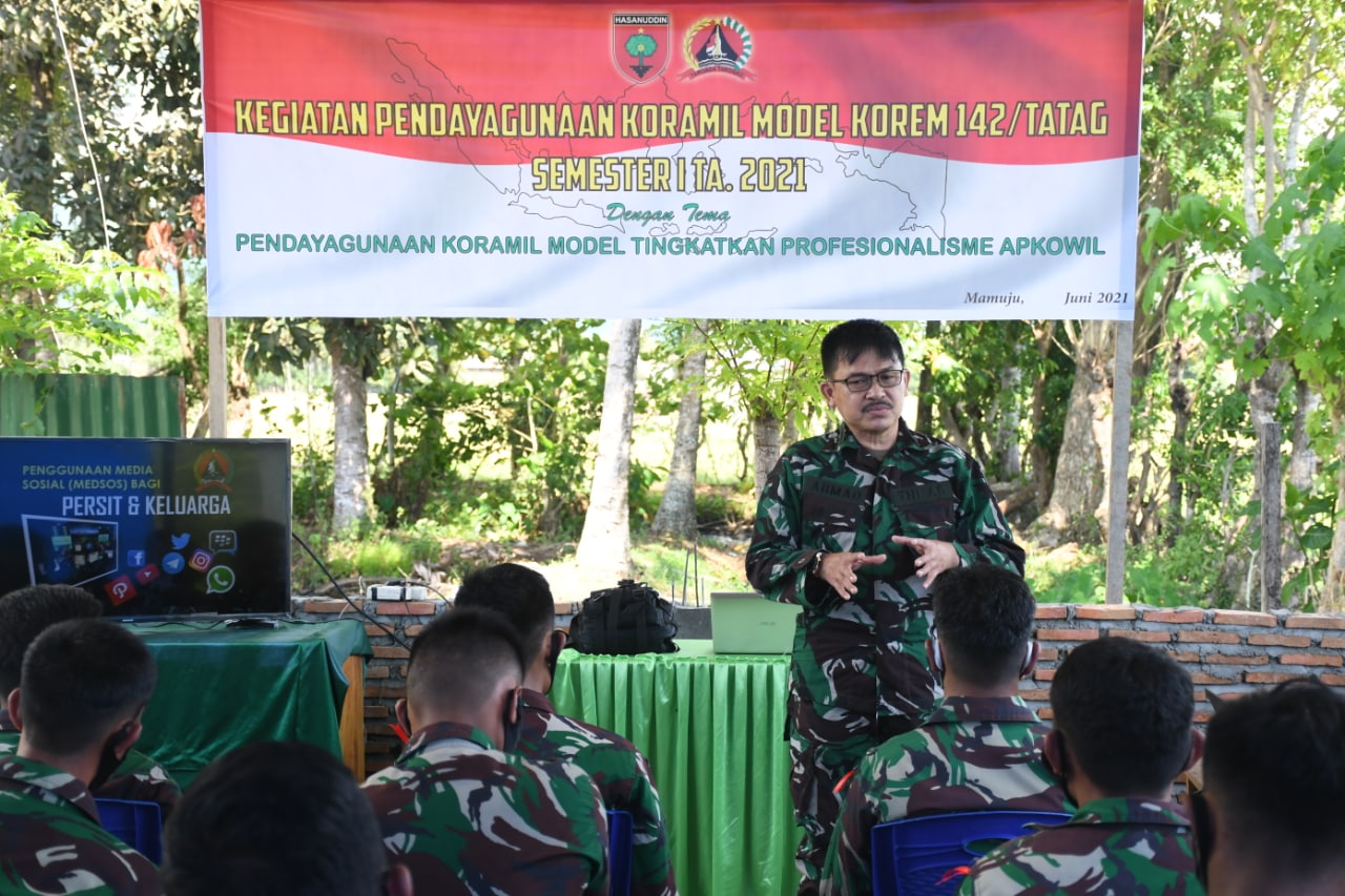 Kasiter Korem : Kuasai Materi dan Aplikasikan dengan Baik Ditengah Masyarakat