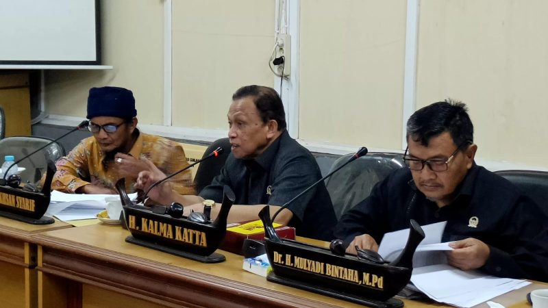 Kalma Katta Hadiri Rapat Konsultasi Banggar Komisi II DPRD Sulbar