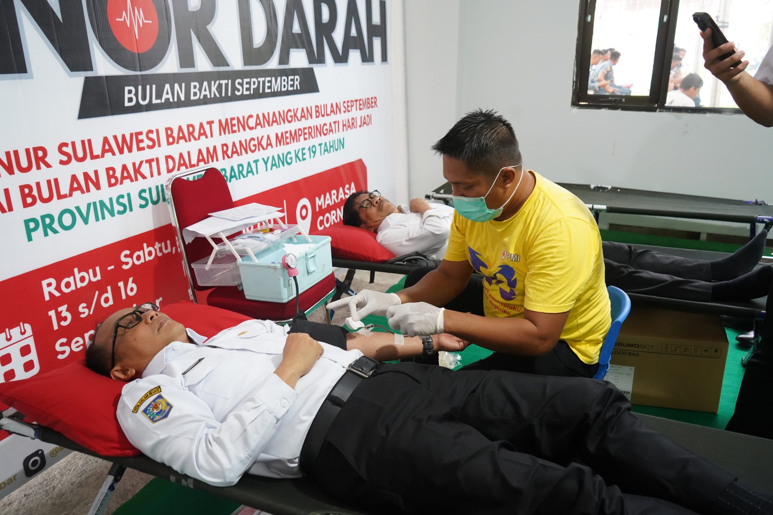 Donor Darah Dalam Rangka HUT Sulbar ke-18 Target 3000 Kantong