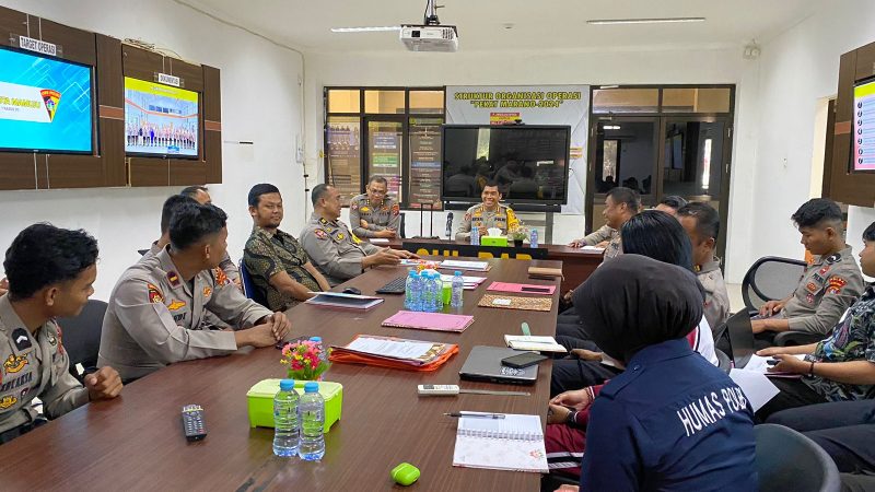 Anev Operasi Pekat, Karo Ops Polda Sulbar : Kita Sapu Bersih Target Operasi
