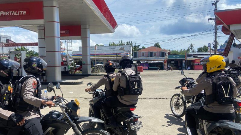Berantas 7 Sasaran Pokok Operasi Pekat, Ditsamapta Polda Sulbar Terus Gencarkan Kegiatan Patroli