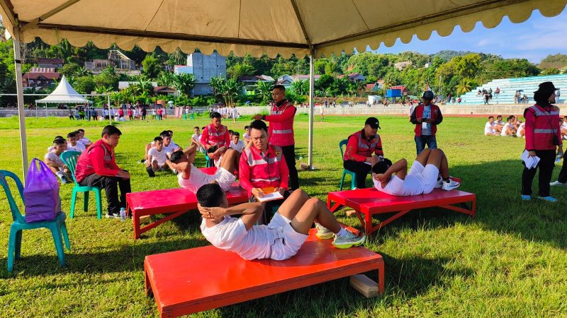 Ratusan Peserta Rekrutmen Bintara Polda Sulbar Ikuti Tes Jasmani