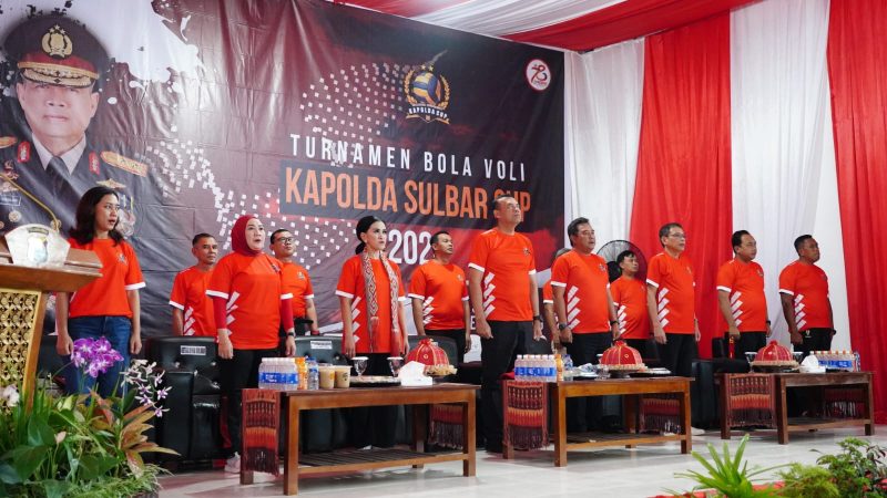 Turnamen Bola Volly Piala Kapolda Sulbar Cup 2024 Resmi Bergulir