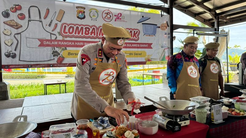 Serunya Lomba Masak yang Digelar Polda Sulbar