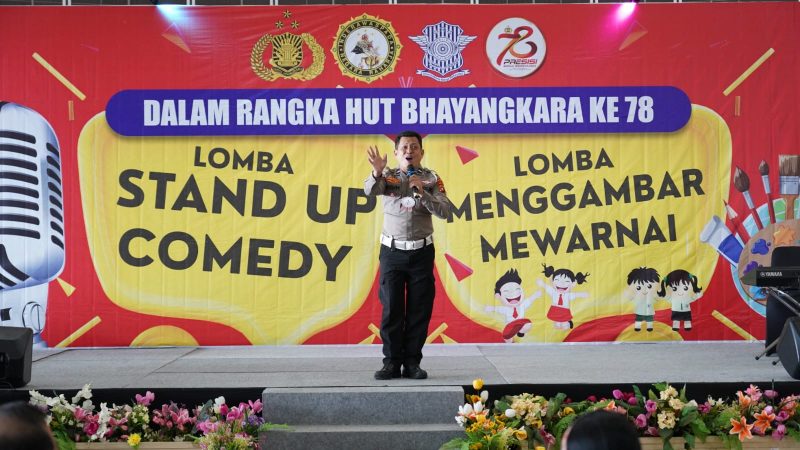 Lomba Stand Up Comedy, Melukis dan Mewarnai Juga Meriahkan Hari Bhayangkara di Sulbar