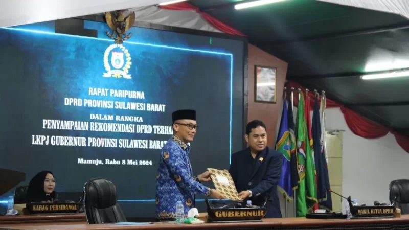 DPRD Sulbar Gelar Paripurna Pertanggungjawaban LKPJ Gubernur