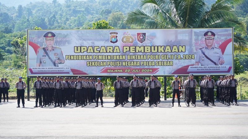 Kapolda Sulbar Buka Pendidikan Bintara Polri di SPN Mekkatta