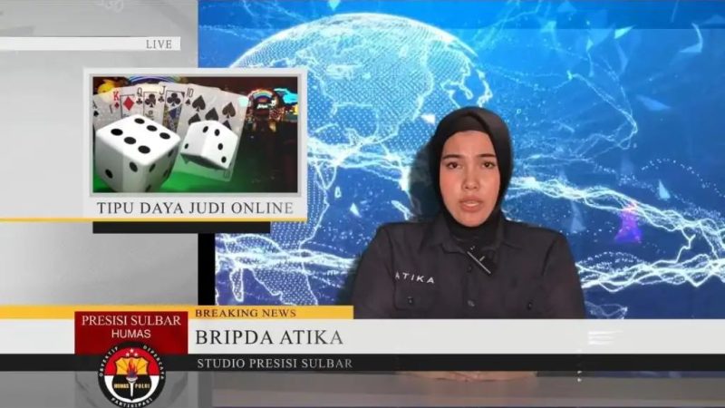 Bid Humas Polda Sulbar Sosialisasikan Bahaya Judi Online Melalui Video Edukasi