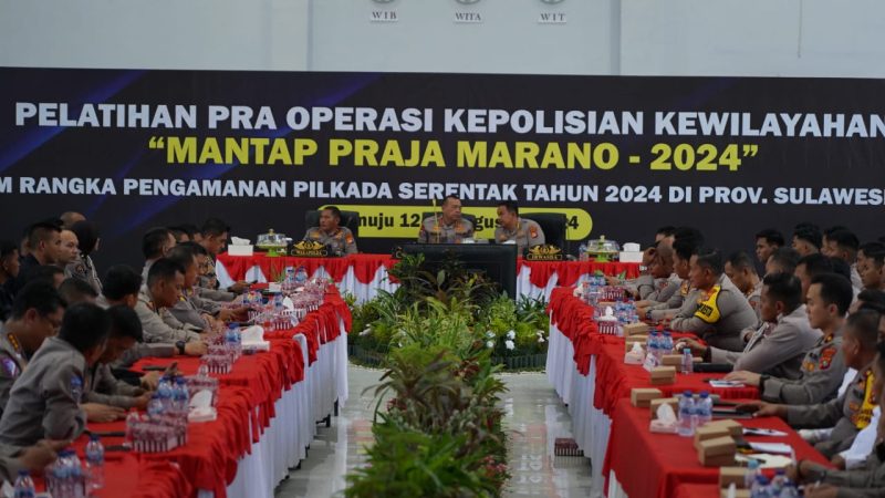Polda Sulbar Gelar Latpraops Mantap Praja Marano 202