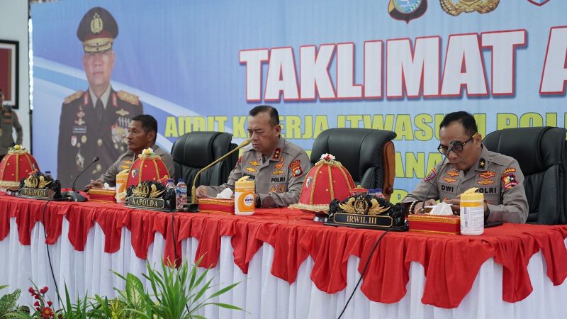 Kapolda Sulbar Pimpin Taklimat Akhir Itwasum Polri Tahap II