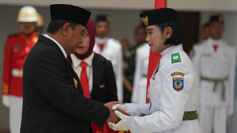 Harapan Pj Bahtiar saat Kukuhkan Paskibraka Tingkat Provinsi