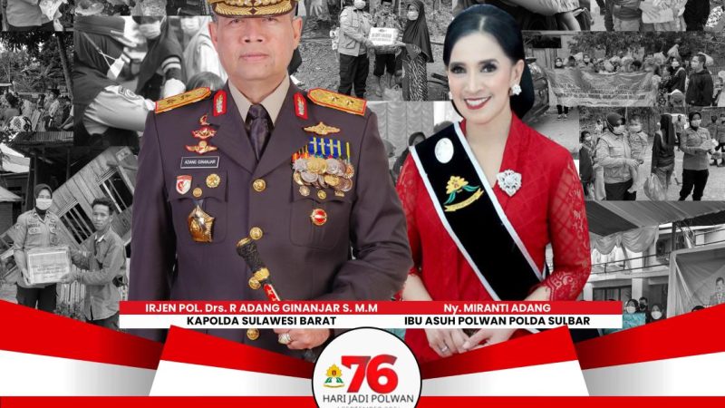 Kapolda Sulbar: Dirgahayu Polwan ke 76, Teruskan Berkarya dan Berikan Terbaik