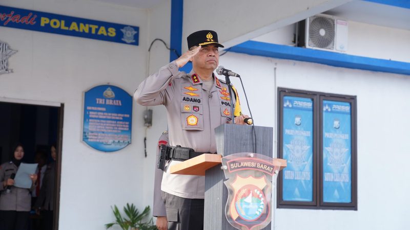 Kapolda Sulbar Pimpin Upacara HKN di Polres Pasangkayu