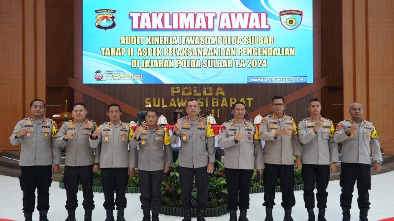 Audit Kinerja Tahap II, Kapolda Sulbar : Membangun Kinerja yang Lebih Unggul