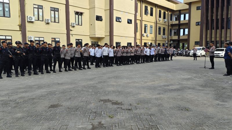 118 Personel Satgas OMP Polda Sulbar Akan Perkuat Pengamanan Debat Publik Pilkada