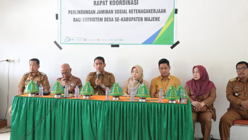 Pjs Bupati Majene Buka Rapat Koordinasi Perlindungan Jaminan Sosial Ketenagakerjaan