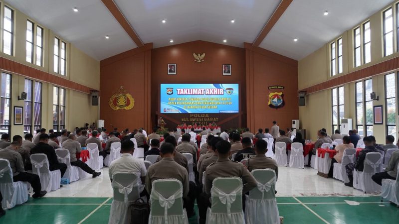 Kapolda Sulbar Tutup Audit Kinerja Itwasda Tahap II Aspek Pelaksanaan dan Pengendalian