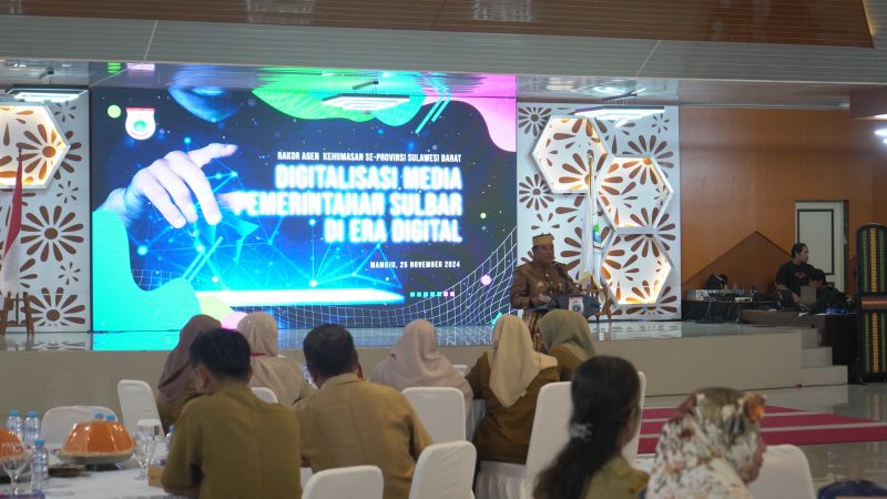 Tingkatkan Kapasitas Public Relation, Pemprov Sulbar Gelar Rakor Agen Kehumasan