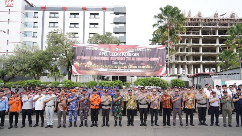 Apel Gelar Pasukan Pengamanan Nataru, Polda Sulbar Komitmen Jaga Keamanan dan Ketertiban