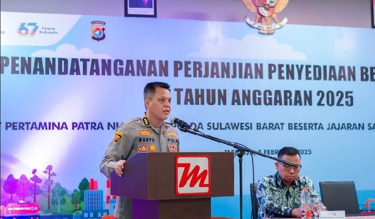 Polda Sulbar Teken MoU Penyediaan BBM Dengan PT Pertamina Patra Niaga