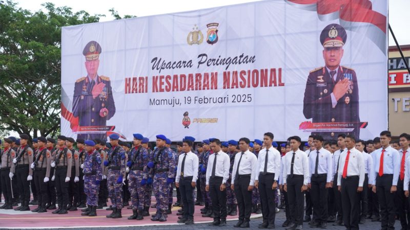Polda Sulbar Gelar Upacara Hari Kesadaran Nasional: Penguatan Integritas dan Pengabdian