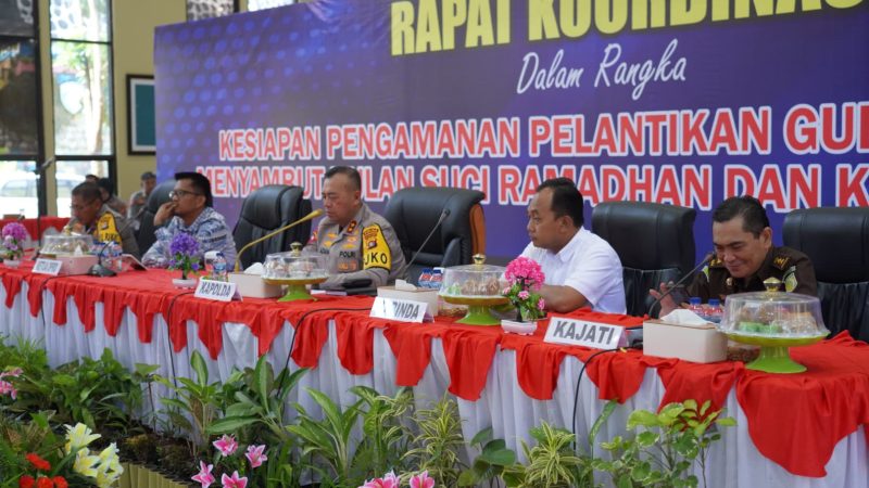 Kapolda Sulbar Pimpin Rakor Tiga Agenda Prioritas: Pelantikan Gubernur, Ramadhan dan Ketahanan Pangan