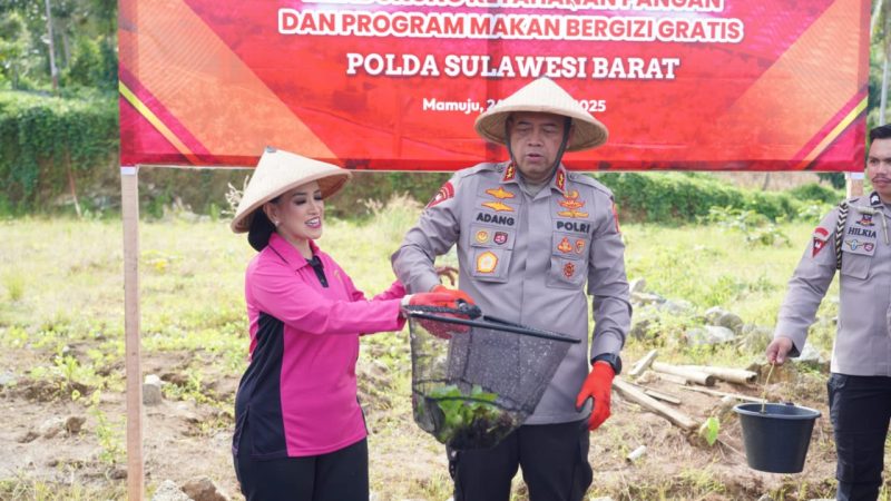 Menuju Ketahanan Pangan, Polda Sulbar Luncurkan Program Pekarangan Pangan Lestari