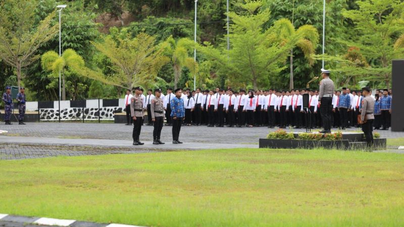 Direktur Lalu Lintas Polda Sulbar Pimpin Upacara HKN