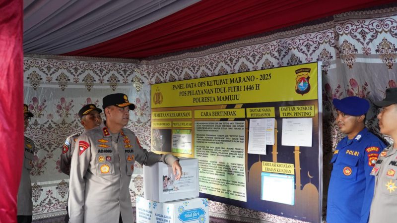 Pastikan Kesiapan Personel, Kapolda Sulbar Tinjau Posko Operasi Ketupat