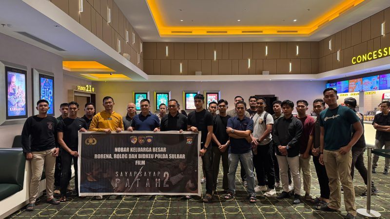 Personel Polda Sulbar Gelar Nobar Film “Sayap-Sayap Patah 2”, Bangun Empati dan Semangat Pengabdian