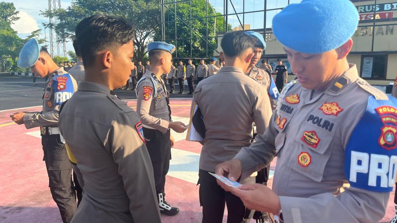 Bid Propam Polda Sulbar Gelar Operasi Gaktiplin, Jaga Disiplin dan Profesionalisme Personel