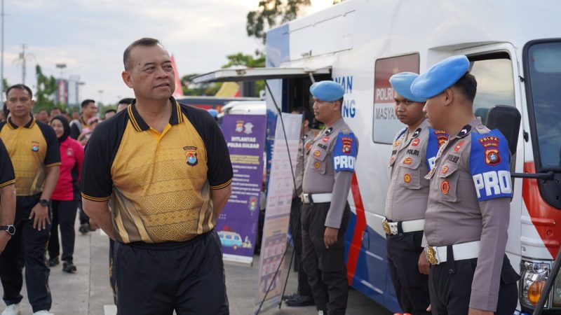 Semarak Hari Bhayangkara: Layanan Gratis Polda Sulbar Banjir Peminat di Car Free Day