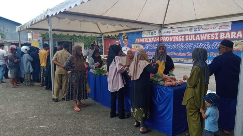 Pemprov Sulbar Rutin Lakukan Gerakan Pangan Murah, Harga Beras Mulai Turun