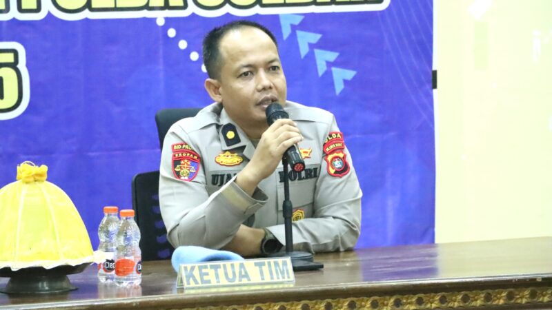 Polres Majene Terima Kunjungan Bid Propam Polda Sulbar dalam Rangka Pembinaan Etika Profesi Polri