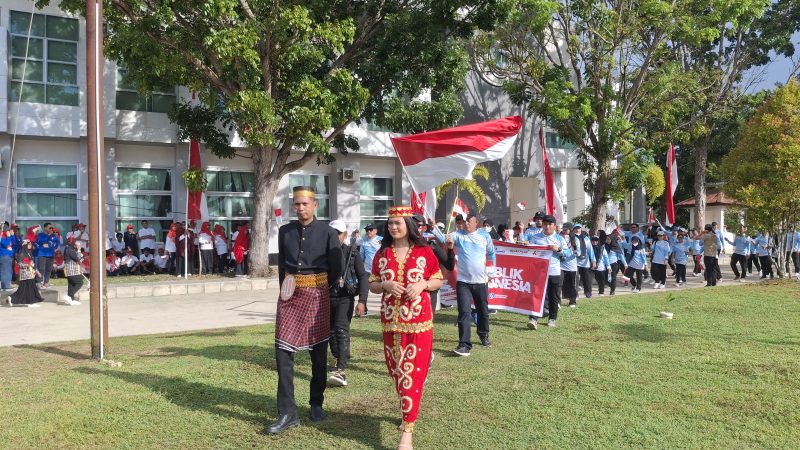 Bawa Misi Pelestarian Laut, DKP Sulbar Bersinar di Devile ASN HUT RI ke-80