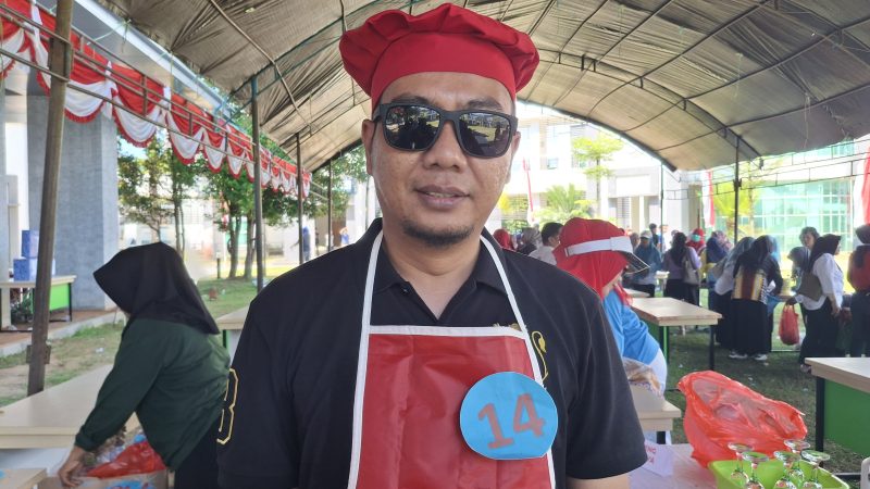 Disnaker Tampil Kreatif di Lomba Memasak Nasi Goreng Pemprov Sulbar pada HUT RI ke-80