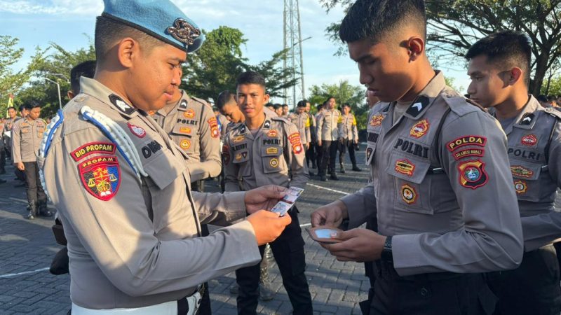 Bid Propam Polda Sulbar Jaga Disiplin Personel Lewat Pemeriksaan Berkala