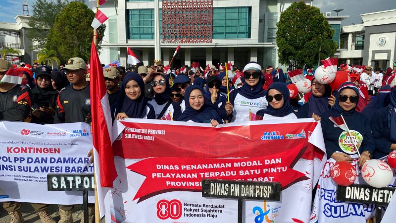 DPMPTSP Ikut Memeriahkan Perlombaan HUT RI ke-80 Pemprov Sulbar