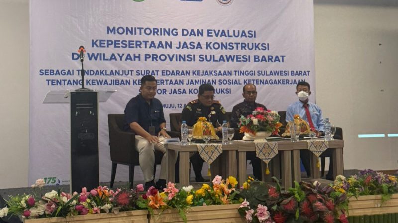 Hadiri Monitoring dan Evaluasi Kepesertaan Jasa Konstruksi, Kadisnaker: Berikan Perlindungan dari Risiko Kerja