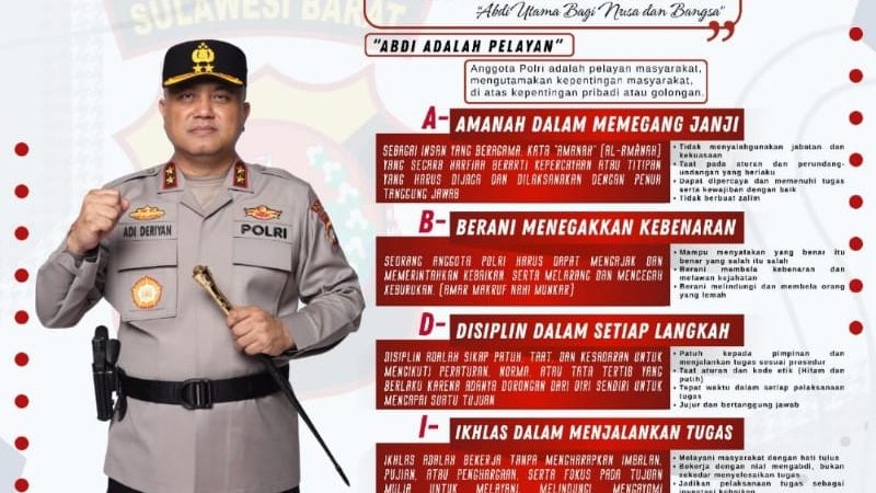 Melalui Commander Wish “Abdi Adalah Pelayan”, Kapolda Sulbar ingin Utamakan Kepentingan Masyarakat