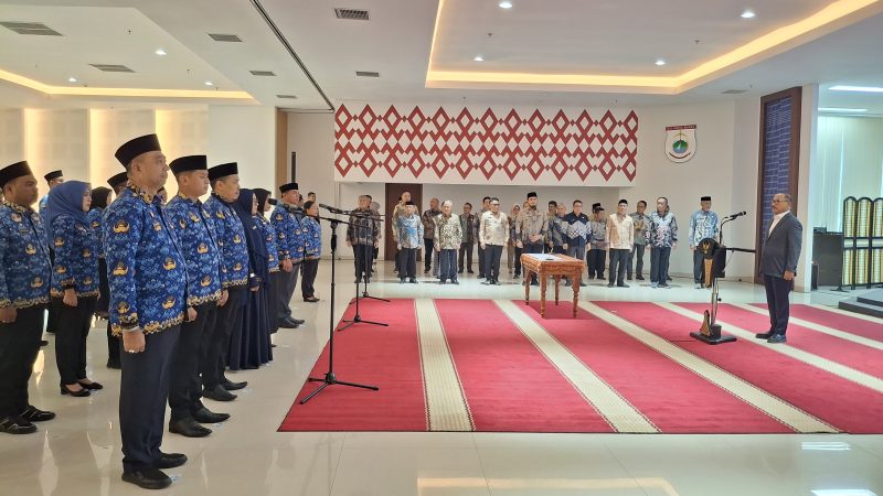 Kadisnaker Sulbar Hadiri Pelantikan 39 Pejabat, Dukung Gubernur Suhardi Duka Wujudkan Birokrasi Produktif