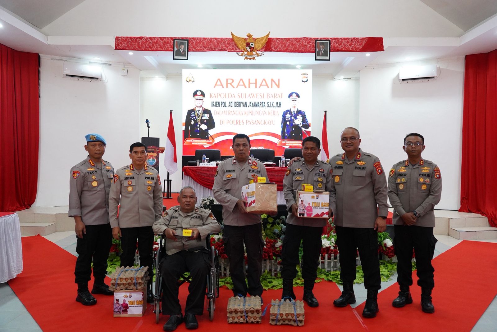 Kapolda Sulbar Kunker ke Pasangkayu, Pererat Solidaritas dan Tingkatkan Kinerja