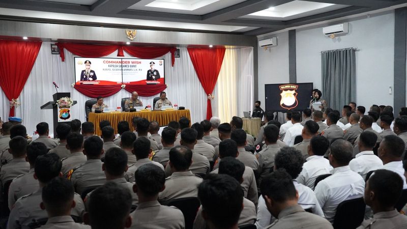 Kunker di Mateng, Kapolda Sulbar Gelorakan Semangat “Abdi Utama Bagi Nusa dan Bangsa