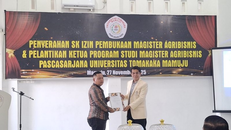Program Magister Agribisnis UNIKA Mamuju Resmi Berjalan, Siap Kolaborasi dengan Pemprov Sulbar