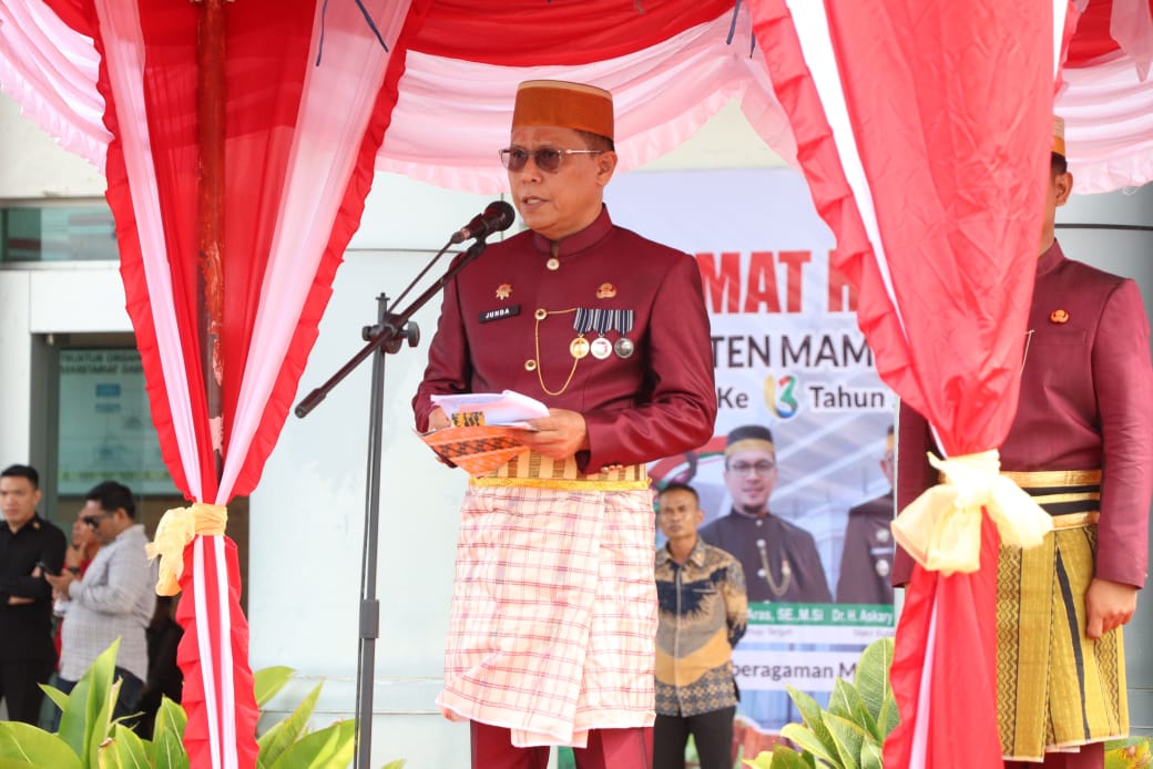 Sekda Sulbar di HUT ke-13 Mamuju Tengah, Tegaskan Kolaborasi Kunci Pembangunan Daerah