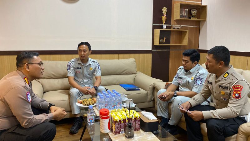 Dirlantas Polda Sulbar dan Jasa Raharja Perkuat Koordinasi, Targetkan Pelayanan Publik Lebih Optimal